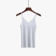 Phiên bản Hàn Quốc của áo vest dệt kim với một kích thước lớn áo sơ mi mỏng dưới cùng không tay của phụ nữ dây treo nhỏ trên cùng ngắn đặc màu mỏng mùa xuân và mùa thu - Áo ba lỗ