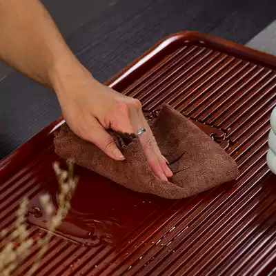 Boyuan tea towel rag tea mat thickened tea set spare parts Towel raising pot wet towel absorbent towel Large small tea rhyme