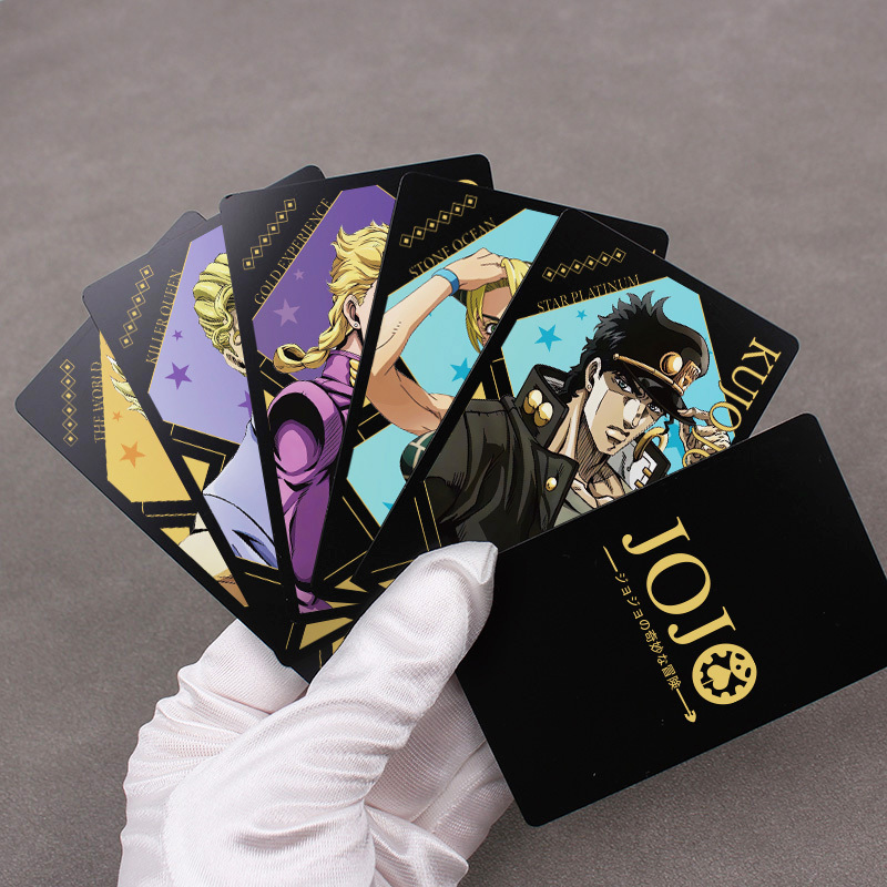 Jojo's Bizarre Adventure Merchandise Jotaro Kujo Dio Kira Yoshikage Anime Metal Cards Jojo's Bizarre Adventure Merchandise Jotaro Kujo Dio Kira Yoshikage Anime Metal Cards