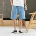 Quần short nam denim mùa hè mỏng xu hướng quần năm điểm nam 2020 quần mới thể thao giản dị - Quần jean