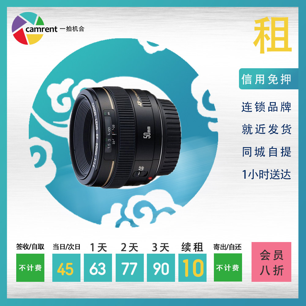 Rental lens Canon Canon EF 50mm f 1 4 USM One camera co-image camera rental