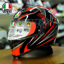 AGV K5 motorcycle locomotive full cover anti-fog double lens helmet composite fiber racing helmet full helmet running helmet men