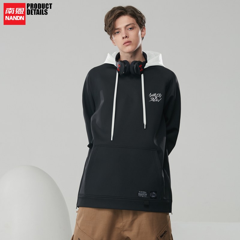 NANDN NANDN 19 ski sweater men's and women's snowboard hoodie waterproof fabric slip inside loose ski clothes