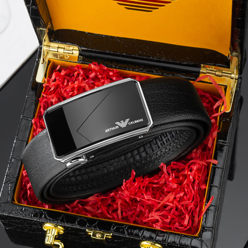 Nameplate Men Belts Genuine Leather Upmarket Luxury Brands Business Belt 2023 New Inner Buttoned Pants-Taobao