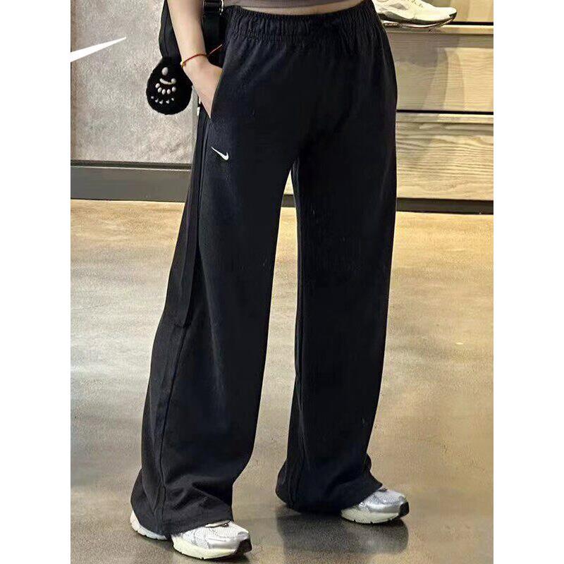 Nike Women's Loose Comfortable Drawstring Wide-Leg Pants Breathable Trendy Casual Pants Sports Lifestyle Nike Women's Loose Comfortable Drawstring Wide-Leg Pants Breathable Trendy Casual Pants Sports Lifestyle