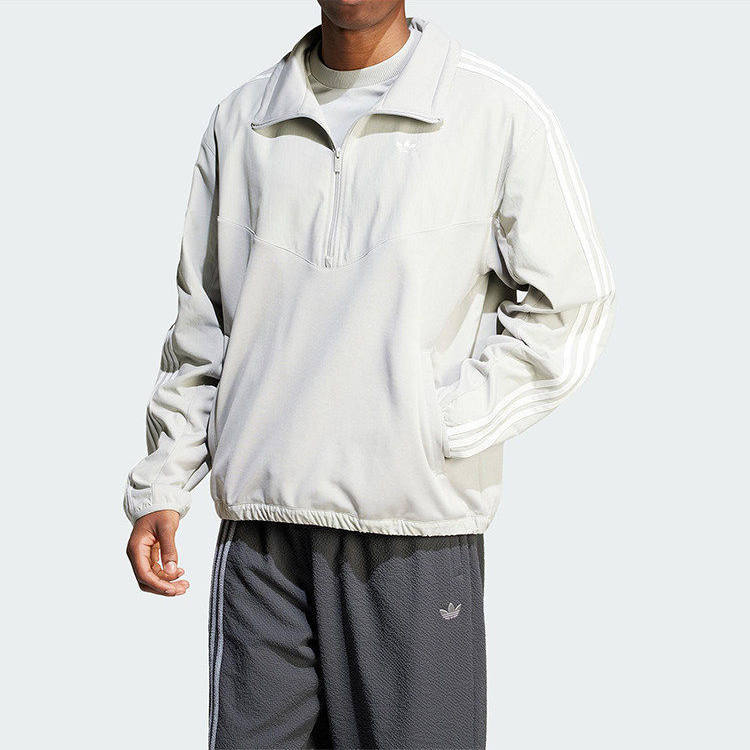 Adidas Genuine Trefoil Men's Classic Half-Zip Lapel Sweatshirt Pullover Ka3829