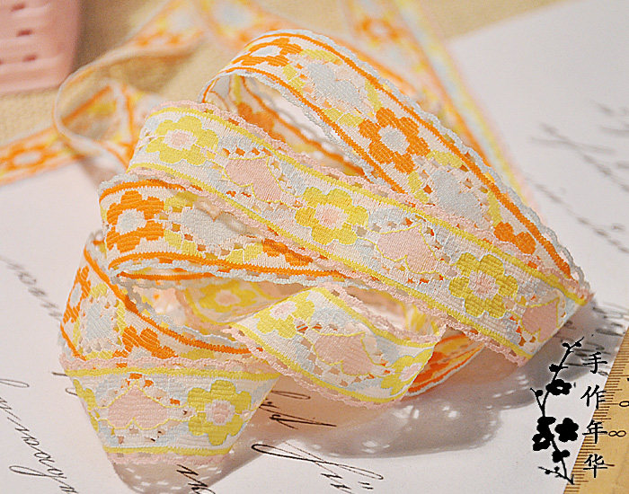 DIY Eva Clothing Ornament Decorated 21MM Imports Bilateral Flowers Hearts Shaped Lace Lace 1 metre Price