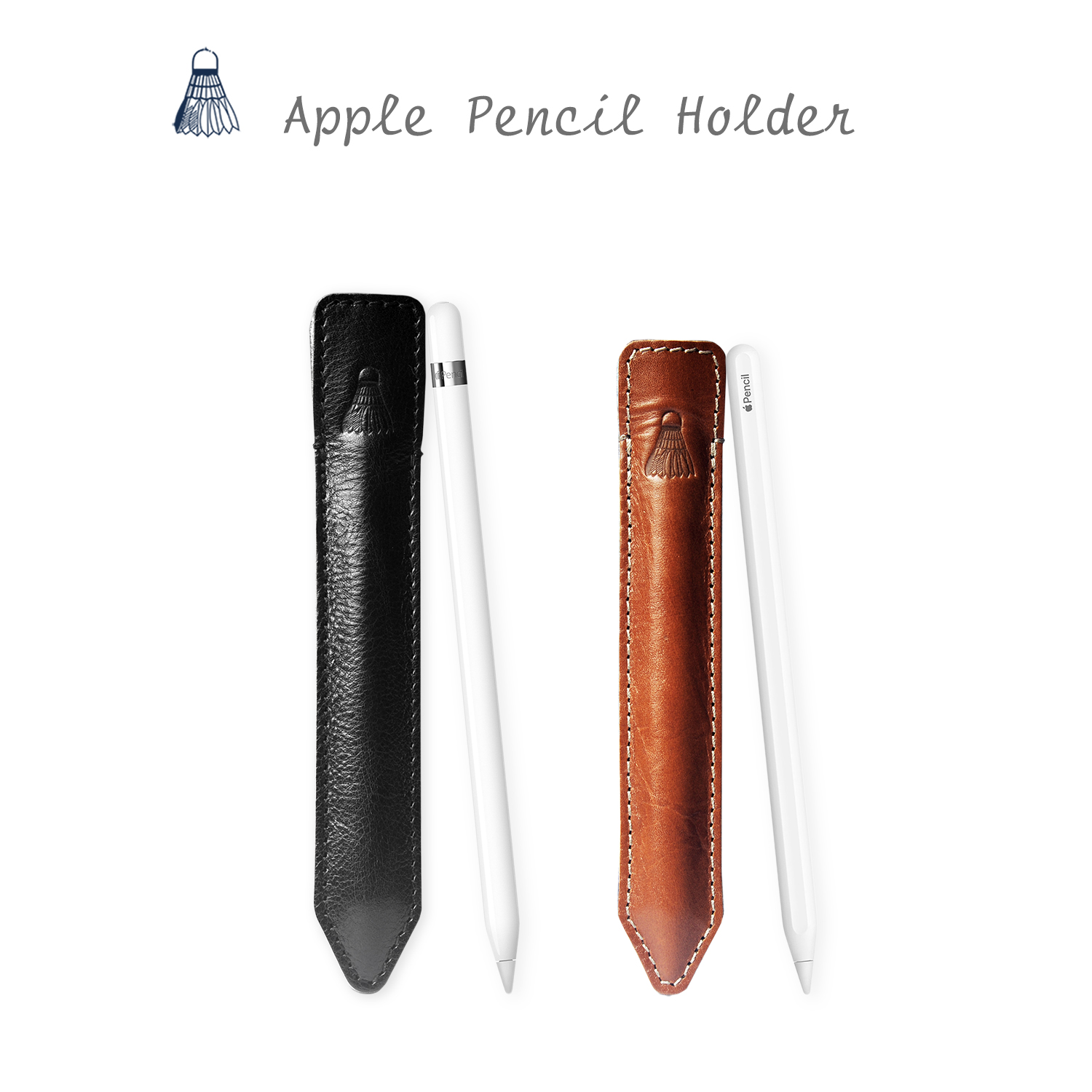Suitable for Apple pencil pen bag second generation ipad pen sleeve generation anti-lost portable Huawei storage bag leather