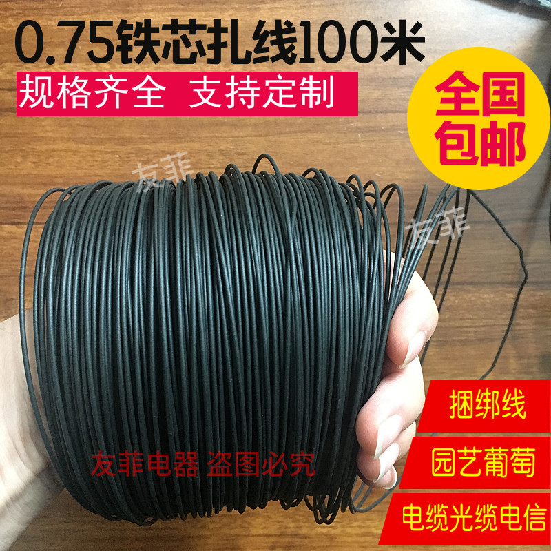 0 75mm electrically galvanized iron wire Zwire iron Zinc wire with ladle plastic core zlace strap pvc binding wire 100 m