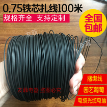 0 75mm electrically galvanized iron wire Zwire iron Zinc wire with ladle plastic core zlace strap pvc binding wire 100 m