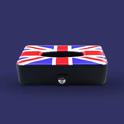 British style simple car tissue box seat type car interior car tissue box Toilet paper box Car removable toilet paper box set