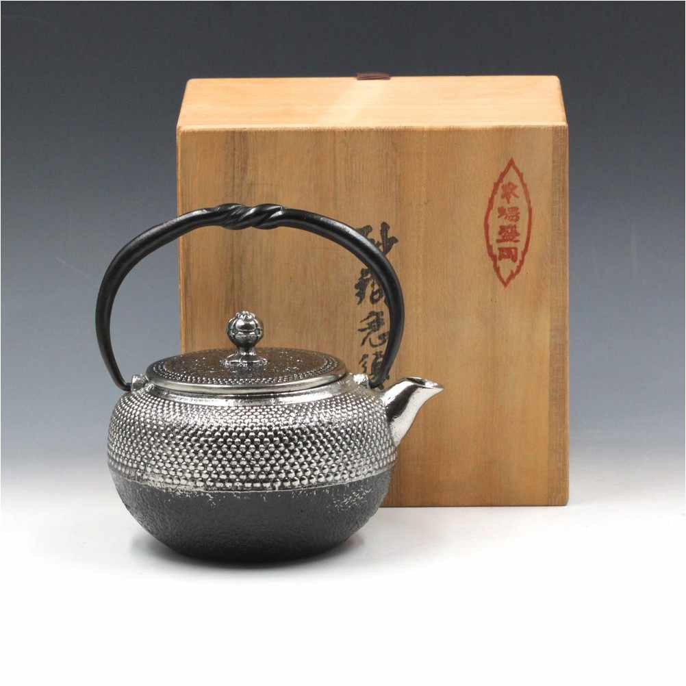 煎茶道具　柚子肌　線文　銅蓋　鉄瓶　鉄壷　V　R6428 煎茶道具 柚子肌 線文 銅蓋 鉄瓶 鉄壷 V R6428 煎茶道具 柚子肌 線文