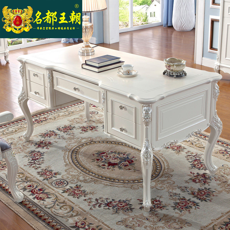 Eurostyle Desk Bookcase Portfolio Desk Beauty Salon Brief Ocomputer Home Calligraphy White Desk Solid Wood