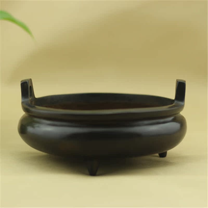 Buddhist Supplies Pure Bronze Incense Stove Imitation Ancient Great Ming Xuande Furnace Line Incense-scented Ring Incense Stove Home Lavender