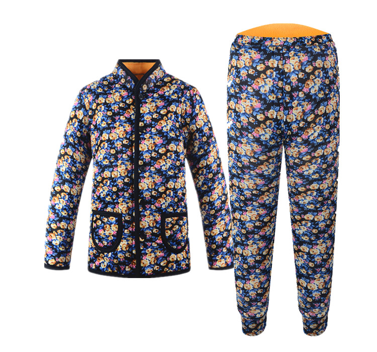 Áo khoác cotton nữ trung niên cotton ba lớp cộng với nhung dày áo khoác cotton phù hợp với quần lửng cỡ lớn cho mẹ mùa đông áo khoác cho phụ nữ 60 tuổi