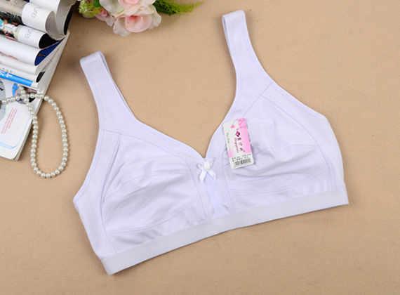 Trung và già siêu mỏng không có áo ngực bằng thép cộng với chất béo cỡ lớn bằng vải cotton bra bra mẹ cup cup lớn Bra cho người béo