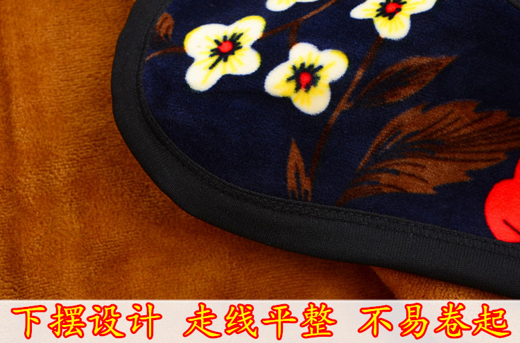 Phụ nữ trung niên và già áo len mẹ đồ lót nhiệt ông già cộng với lông cừu dày nhung cộng với chất béo áo len cotton kích thước lớn mẫu váy cho người trung tuổi