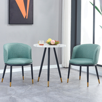 Nordic balcony small table and chair Light luxury style small apartment modern simple leisure one table two chairs three-piece suit combination