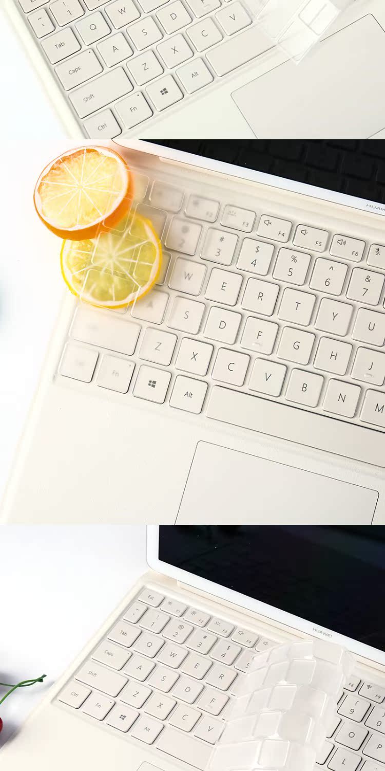 Huawei MateBook E 12 inch 2019 máy tính xách tay TPU bảo vệ bàn phím màng bụi - Phụ kiện máy tính xách tay miếng dán màn hình laptop bảo vệ mắt