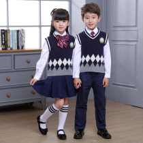 Kindergarten garden clothes spring and autumn clothes school uniforms vests vests school style autumn and winter