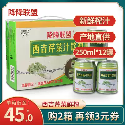 Siji celery juice drink light cut-off meal replacement fruit and vegetable juice 250ml * 12 bottles of sugar-free plant compound fruit and vegetable juice
