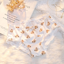 Small Bear Bread Pants ~ Girls Briefs Teenage Girl Wind Pure Desire Sexy Lady Shorts Mid-Waist Summer Thin