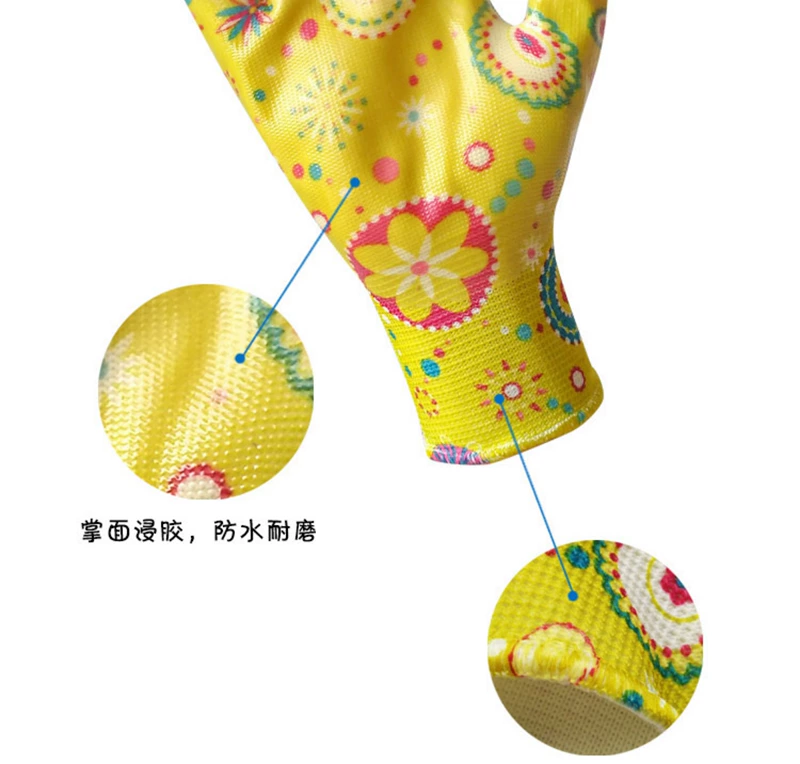 2 đôi găng tay bảo hộ làm vườn, nhẹ, thoáng khí, chống bụi bẩn, chống thấm bề ​​mặt lòng bàn tay, bảo vệ tay trồng vườn, chống cỏ dại và chống mài mòn găng tay làm vườn chuyên dụng
