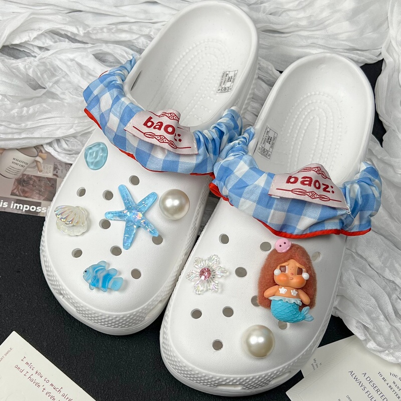 Crocs Shoe Accessories DIY Parts Mermaid Crying Baby Cute Decoration Shoe Charms Shoe Clips Compatible with Crocs Crocs Shoe Accessories DIY Parts Mermaid Crying Baby Cute Decoration Shoe Charms Shoe Clips Compatible with Crocs