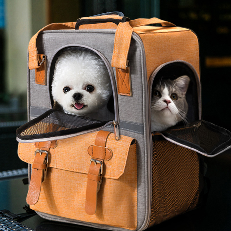 Cat Bag Out of Portable Large Capacity Space Cabin Kitty Dogs Out Bag Pets Double Shoulder Shoulder Bag Back Dog God