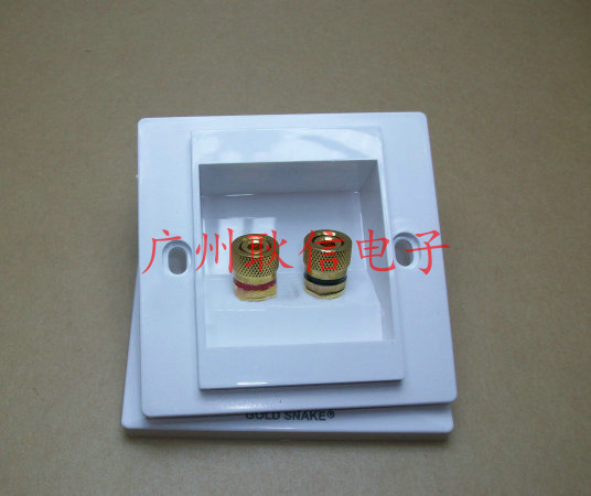 Taiwan snake king 2 terminals Audio panel speaker seat Speaker junction box Banana plug a two-post