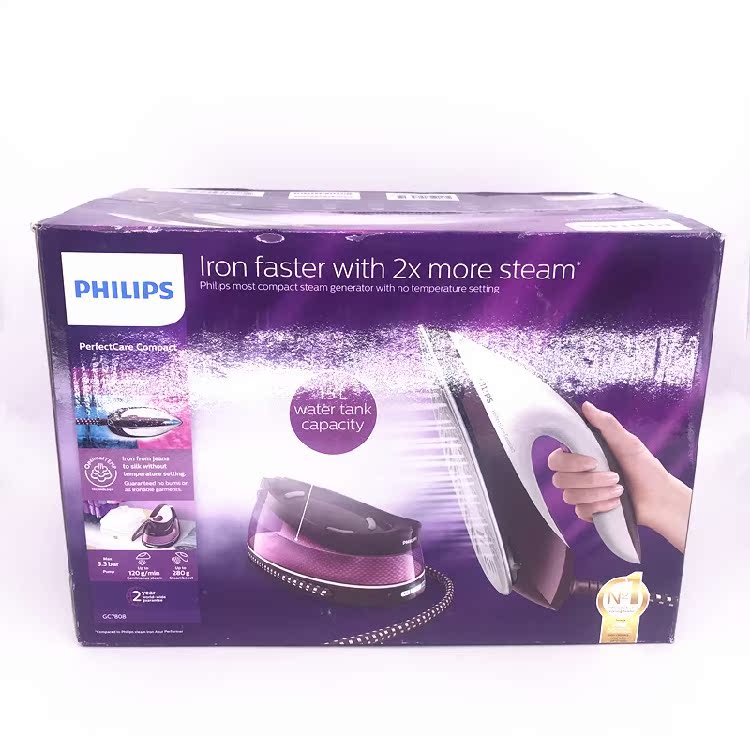 máy ủi đất Philips Philips GC7808 áp lực cao titan tấm ion ion nhà cầm tay sắt điện bảo hành - Điện sắt bàn là cây philip