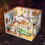 Деревянная вилла, детская музыкальная шкатулка, «сделай сам», подарок на день рождения