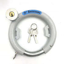 Dawn retro bicycle steel pipe lock horseshoe lock partial open anti-theft fixed ring lock round lock bold bicycle lock accessories