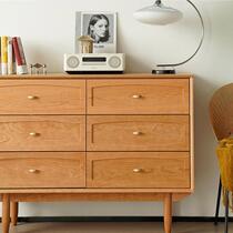 Nordic Solid Wood Six Bucket Cabinet Day Style Multifunctional Lockers Bedroom Hyun Guan Door Hall Side Cabinet Nine Bucket Cabinet Drawer Cabinet