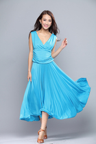 National standard dance dress Modern dance dress Square dance dress Plus size sleeveless dress Square dance dress ballroom dance swing