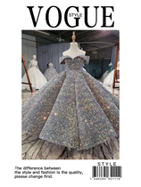 Childrens evening dress photo studio princess dress champagne color birthday flower girl fluffy gauze presenter girl piano performance dress