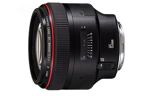 Ống kính DSLR full frame thế hệ thứ hai của Canon EF 85mmf / 1.2L II cố định tiêu cự vòng tròn mắt đỏ lớn