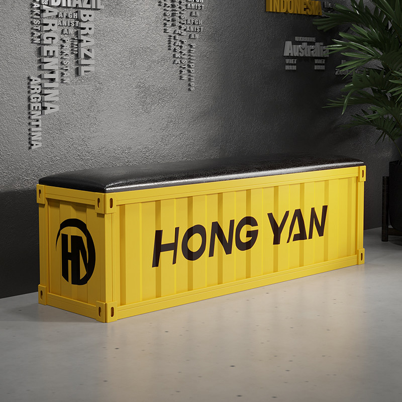 Industrial style shoe stool sofa waiting chair gym locker room changing shoe stool rest area wrought iron long shoe stool