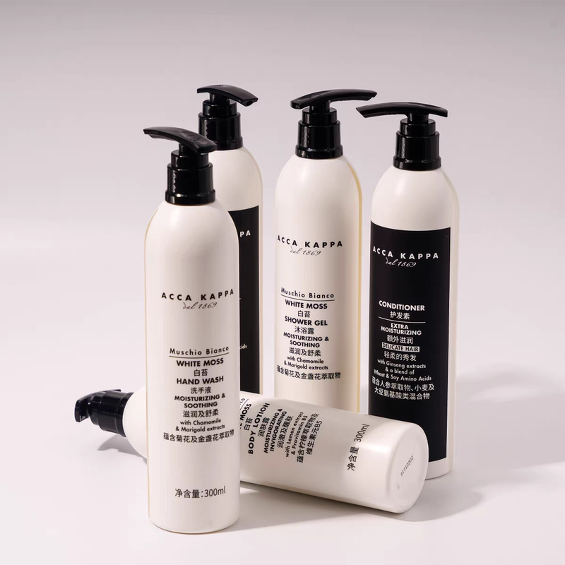 Acca Kappa Wanda Hotel White Moss Shampoo Shower Gel Body Lotion Light Fragrance Conditioner Hand Wash 300ml Acca Kappa Wanda Hotel White Moss Shampoo Shower Gel Body Lotion Light Fragrance Conditioner Hand Wash 300ml
