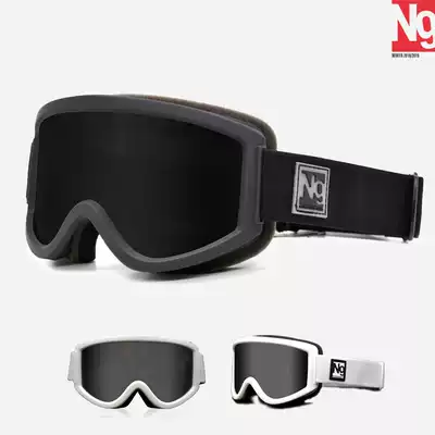 N9 ski glasses double-layer anti-fog large cylinder single double board adult ski glasses for men and women can Card myopia