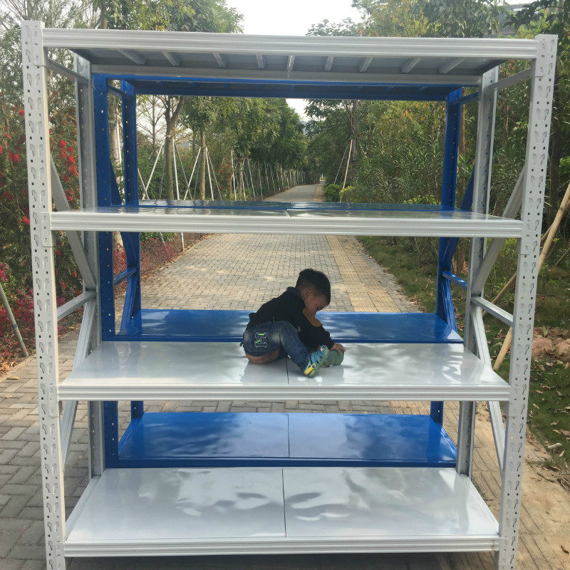 Shelf warehouse medium-sized heavy shelf warehouse multi-layer disassembly clothing store display shelves household light iron shelves