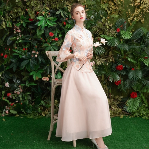 Свадебное платье, летнее платье подружки невесты, 2020, в корейском стиле