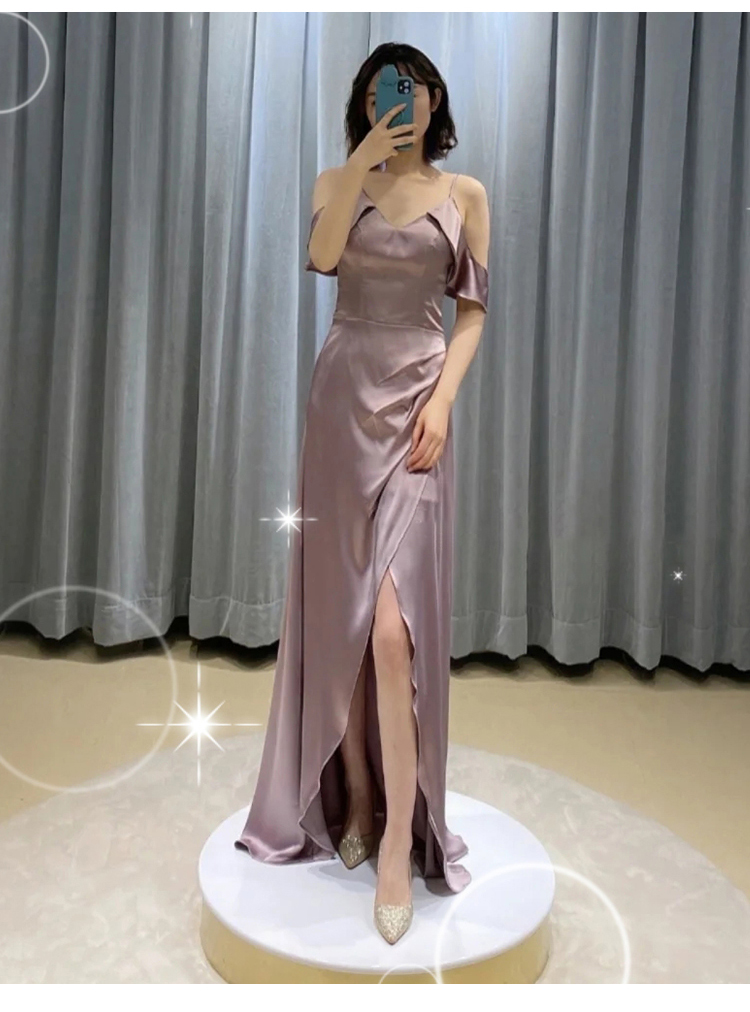  XL+B model Ice -purple band off -shoulder sleeve long seventy   + $1.42 