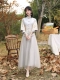 Светло -серый китайский D Double -Sleeve Fifty