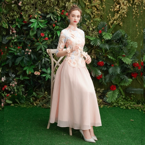 Свадебное платье, летнее платье подружки невесты, 2020, в корейском стиле