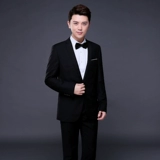 Мужской комплект, пиджак классического кроя, свадебное платье, облегающий крой