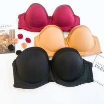 (Full 68)VOGANA Cannes second store silicone non-slip collar strapless bra Big Cup