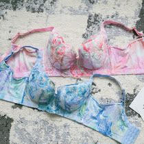 VOGANA Cannes second store plus size summer embroidery thin full cup bra fat MM bra BCDEF Cup