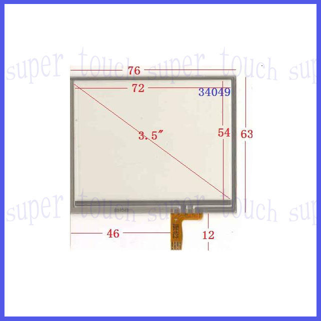 3 5-inch 034049 on-board digital versatile navigation touch handwriting external screen glass quality well sensitive 77 * 64