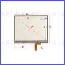 3 5 inch 034049 car digital universal navigation touch handwriting external screen glass quality is good and sensitive 77*64